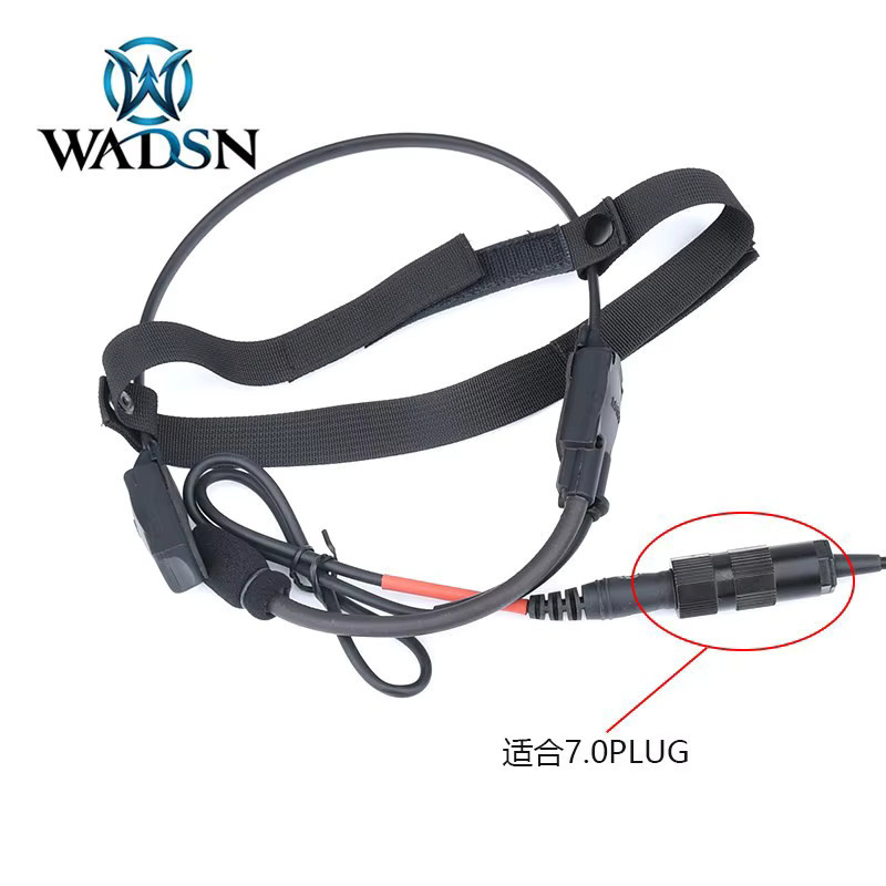 WADSN MH180-V Taktisches Knochenleitung-Headset für militärische Kommunikation in Schwarz mit 3,5 mm Klinkenanschluss - Bild 4