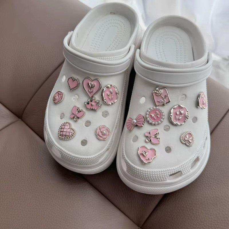 SMATLELF Schuh Charms Set, Blume, Diamant, Schmetterling, Perle, Kinder - Bild 2