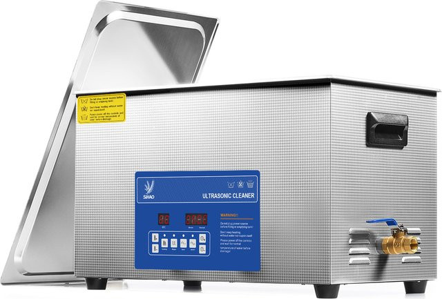 SIHAO Professionelle Ultraschall-Reinigungsmaschine aus Edelstahl in Schwarz und Silber - Bild 1