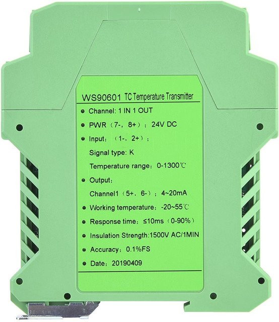 Elektrischer Signalisolator für analogen Eingang und Ausgang 4-20mA in Grün - Bild 1