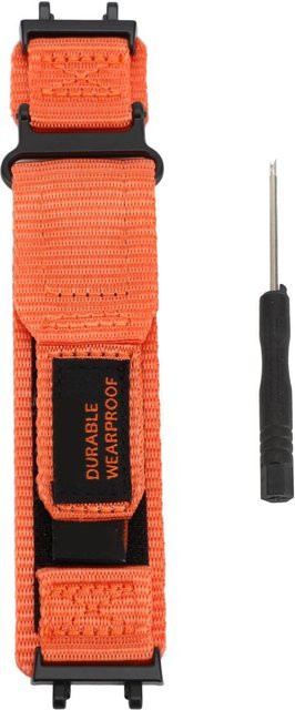 Neoglint Uhrenarmband Nylon, Klettverschluss, Orange, Unisex - Bild 1