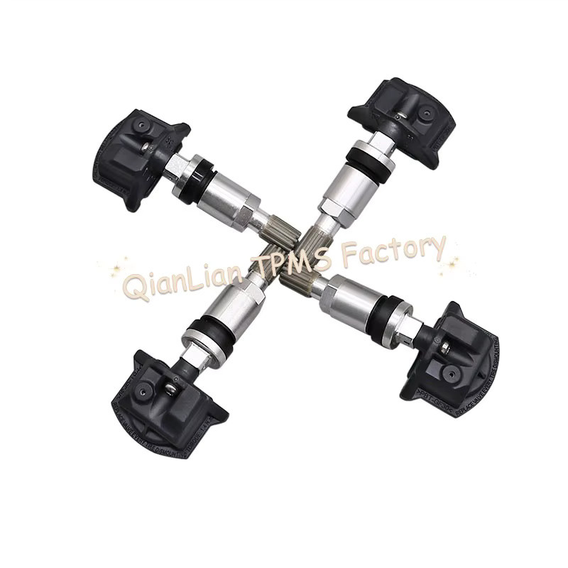 GANGLE Reifendruckkontrollsystem 4er-Set für Infiniti QX60 Q70 Q60 Q50 JX, 433MHz Upgrade, Farbe: Schwarz, Teilenummer 40700-3JA0B - Bild 2