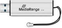 MediaRange USB-Stick mit 8 GB Speicherplatz in Schwarz und Silber (USB-A) - Bild 1