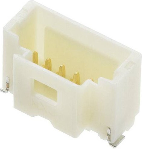 Molex Einbau-Stiftleiste Standard 6-polig in Weiß mit 1mm Rastermaß - Bild 1