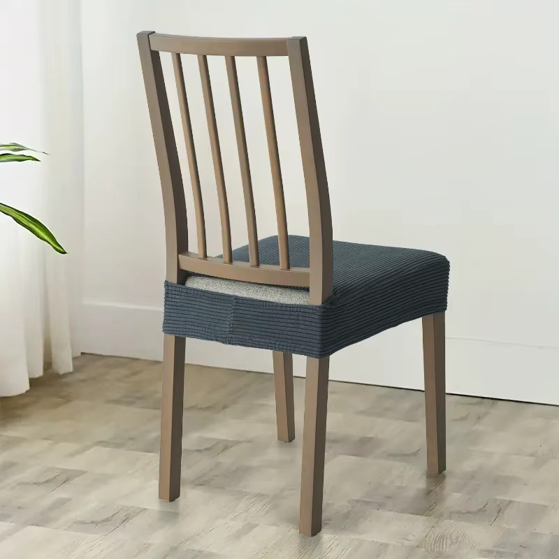WANERQU Jacquard Stuhlbezug für Esszimmerstühle, elastischer Stretch-Schonbezug mit Streifenmuster, schmutzabweisend - Bild 3