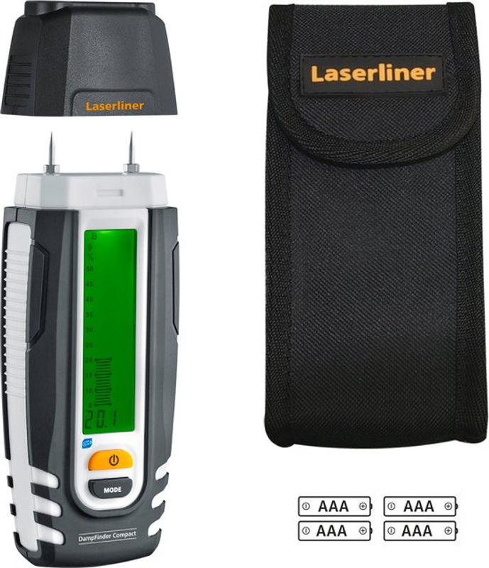 Laserliner DampFinder Compact Plus Materialfeuchtemessgerät mit Temperaturmessung - Bild 2