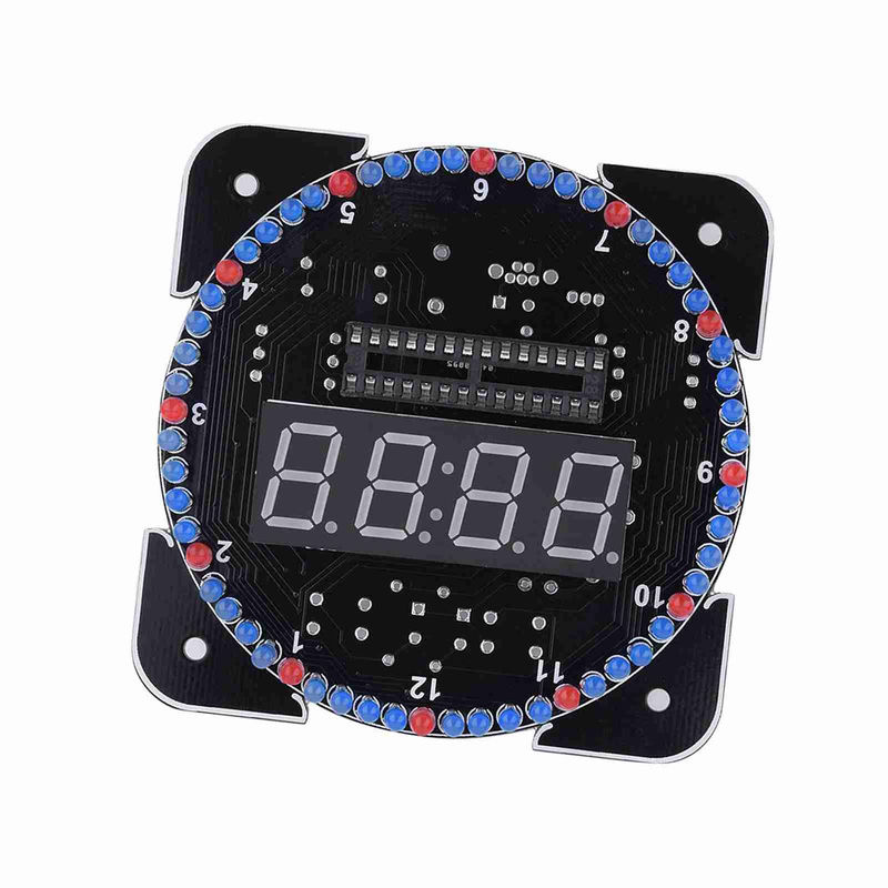 Tooarts DIY Digitale LED Temperaturuhr Kit mit WUSB Kabel und Animationen in Blau - Bild 4