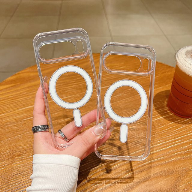 Transparente MagSafe-kompatible Acryl-Schutzhülle für Google Pixel 10 Pro und Pixel 10 mit Magnetfunktion für kabelloses Laden - Bild 1