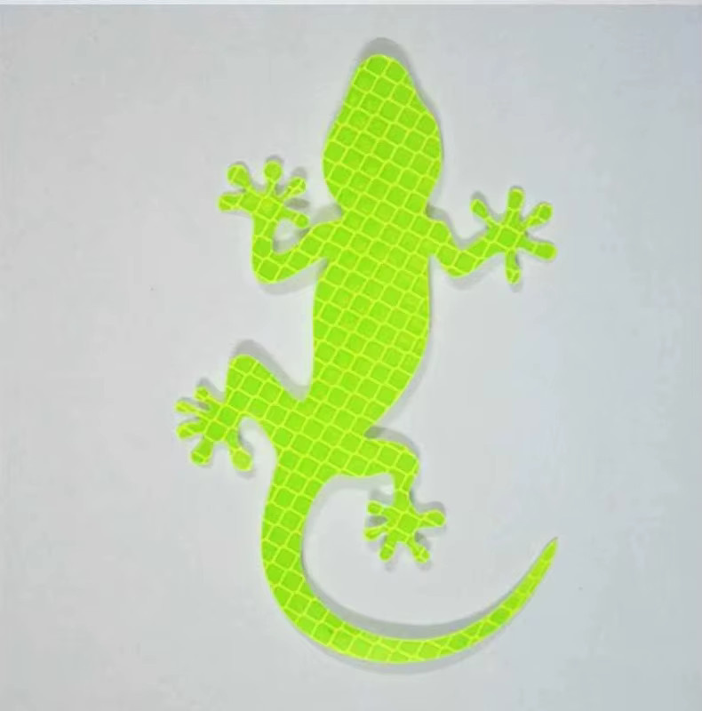 NOXLH Reflektierende Auto Aufkleber Gecko Streifen in Rot für mehr Sicherheit bei Nachtfahrten - Bild 2