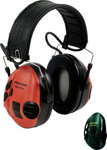 3M Peltor SportTac MT16H210F-478-RD Impuls-Kapselgehörschutz in Rot mit 26 dB Dämmung - Bild 1