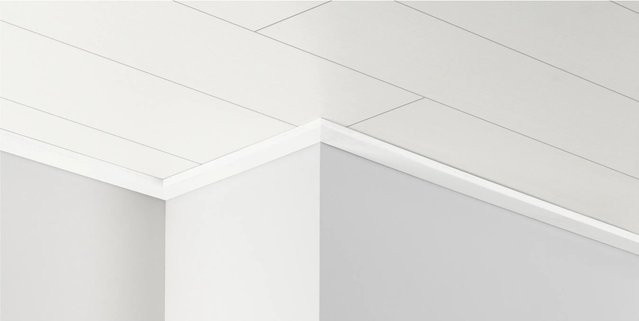 Parador Deckenleiste DAL Esche Weiß Glänzend B/H/T: 2200 x 34 x 12 mm - Bild 1