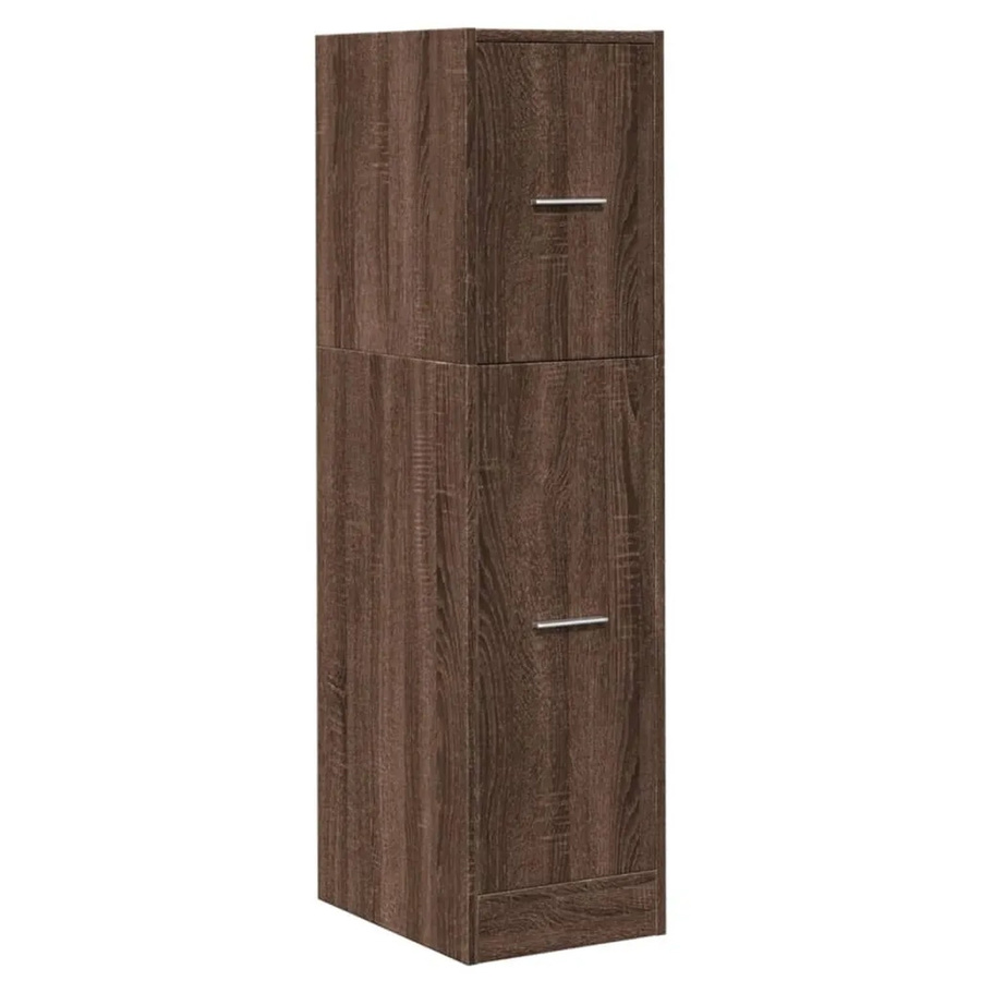 vidaXL Apothekerschrank in Eiche Braun aus Holzwerkstoff, B/T/H: 30 x 41 x 118 cm - Bild 2