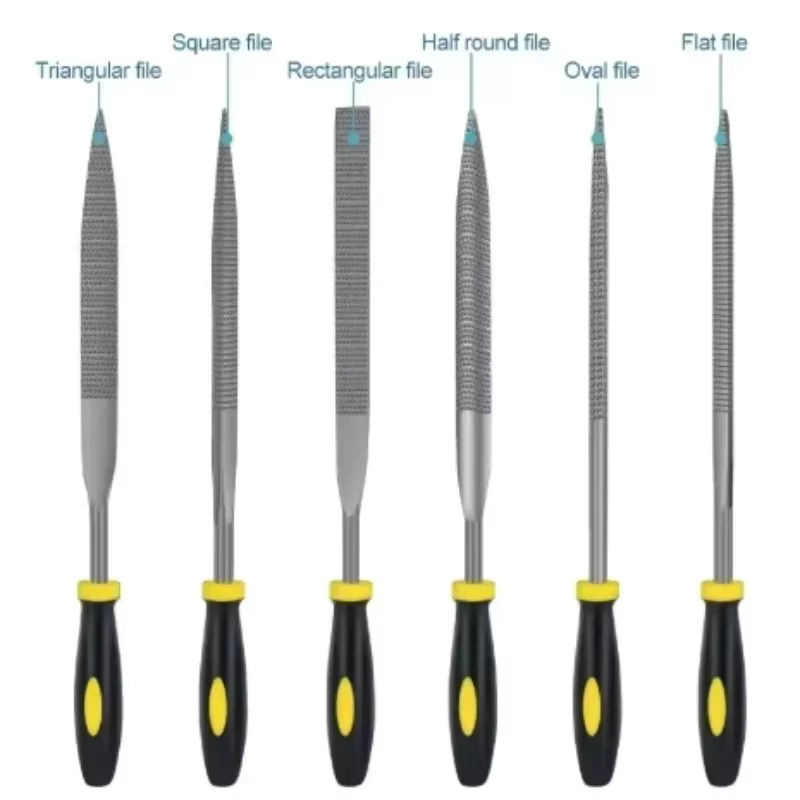 KRIOCY Mini Metall Feilen Set aus 5 Stück für Holz und Stahl, Raspel und Nadel Feilen für Carving, Länge: 140 mm und 160 mm - Bild 4