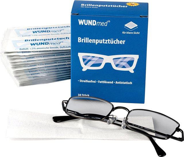 WUNDmed Reinigungstücher, 30 Stück, weiß, blau - Bild 1