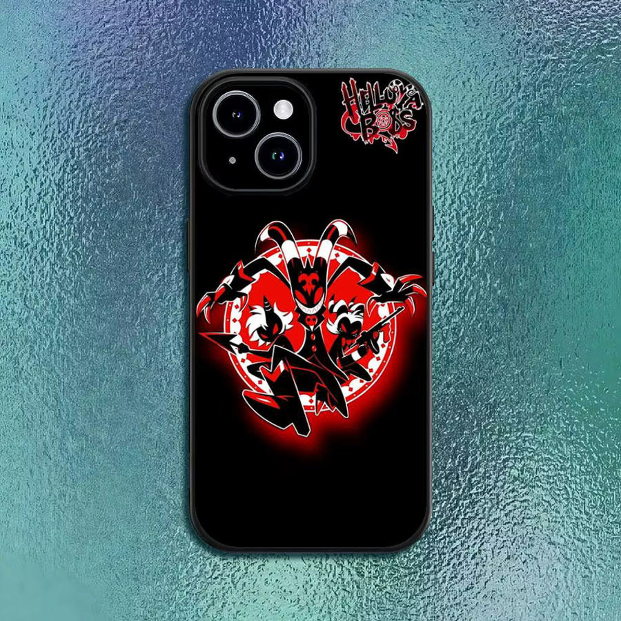 Helluva Boss Stolas Blitzo Handyhülle für iPhone 12 bis 16 Pro Max Plus in Schwarz als klassische Softshell-Hülle - Bild 2