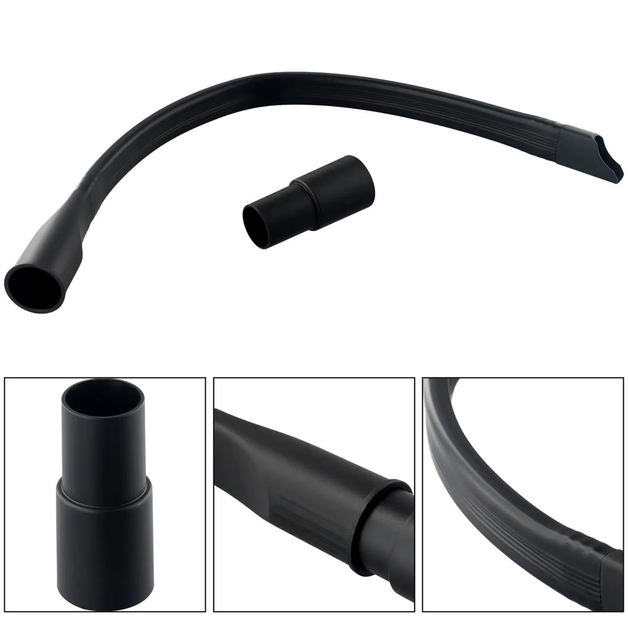 Fxaizl Flexible Lange Flache Fugendüse Schwarz mit 35mm auf 32mm Schlauch Adapter für Staubsauger und Kehrmaschinen - Bild 3