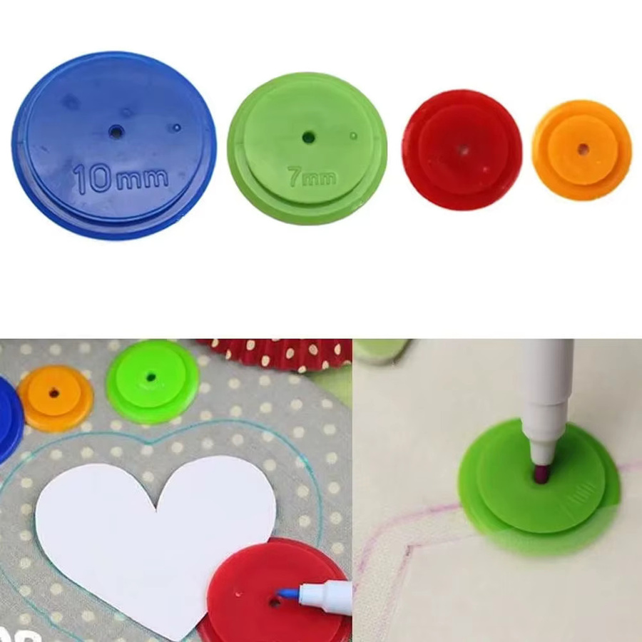 OZXHIXU Nähteintritt Marker Set aus Kunststoff in Mehrfarben, 4er-Pack für Patchwork und DIY-Näharbeiten - Bild 3