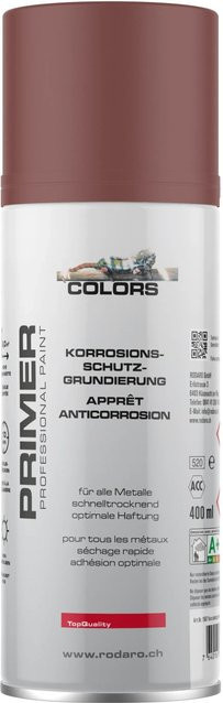 COLORS Korrosionsschutzgrundierung Sprühlack für Metall in Rotbraun, 400 ml - Bild 1