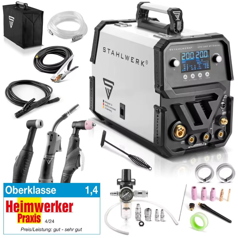Stahlwerk CTM250 6-in-1 Laserschweißgerät mit 200 A, MIG, CO2, Plasma, MMA, Gaslos und WIG Funktionen - Bild 5