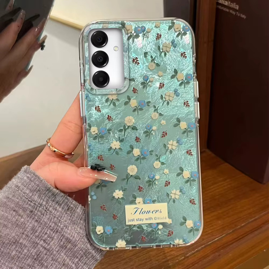Handyhülle mit grünem floralem Rosen-Farbverlauf für Samsung Galaxy Modelle - Bild 2