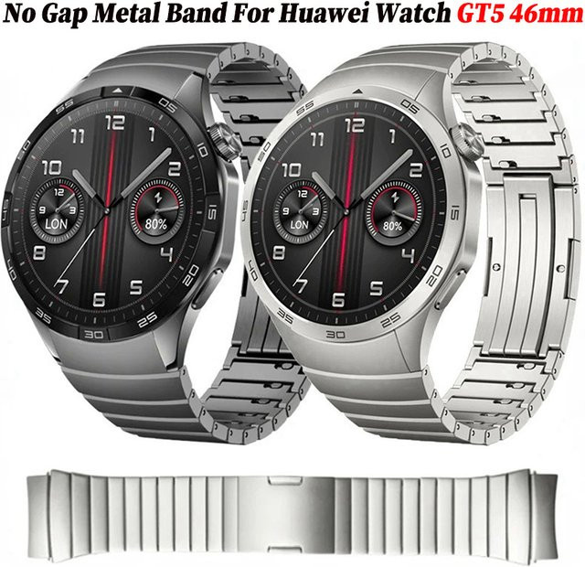 CHIICSMART Uhrenarmband Edelstahl, No Gap, Huawei Watch GT5 46mm, Unisex - Bild 1