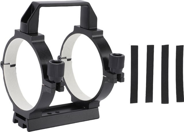 Optischer Teleskoprohrring aus Aluminiumlegierung mit Polsterstreifen in Schwarz für astronomische Teleskope von 80 mm bis 90 mm - Bild 1