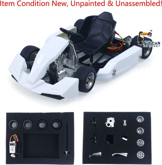 TOUCAN RC HOBBY KIT JDM 298A 298B, RC Go-Kart, 1:10, ferngesteuert, Modellfahrzeug - Bild 1