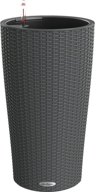 Lechuza Pflanzsäule Cilindro Cottage Granit mit Erdbewässerungssystem, Farbe: Granit, Durchmesser: 32 cm - Bild 1