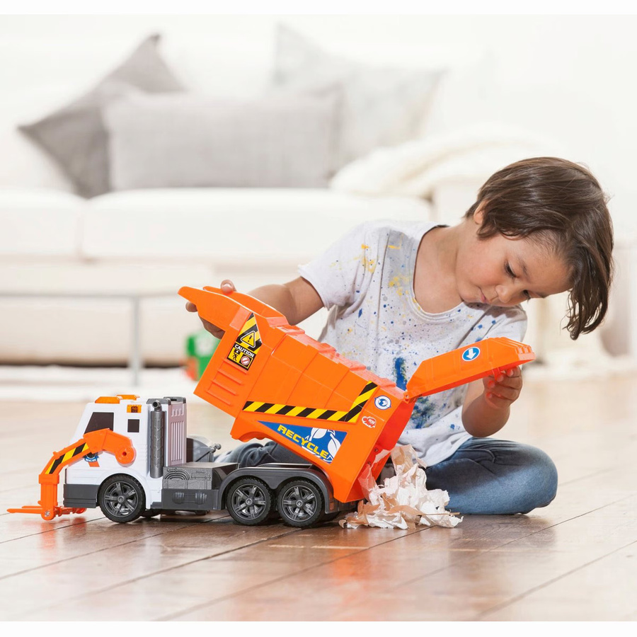 Dickie Toys Müllwagen Garbage Truck orange - Bild 2