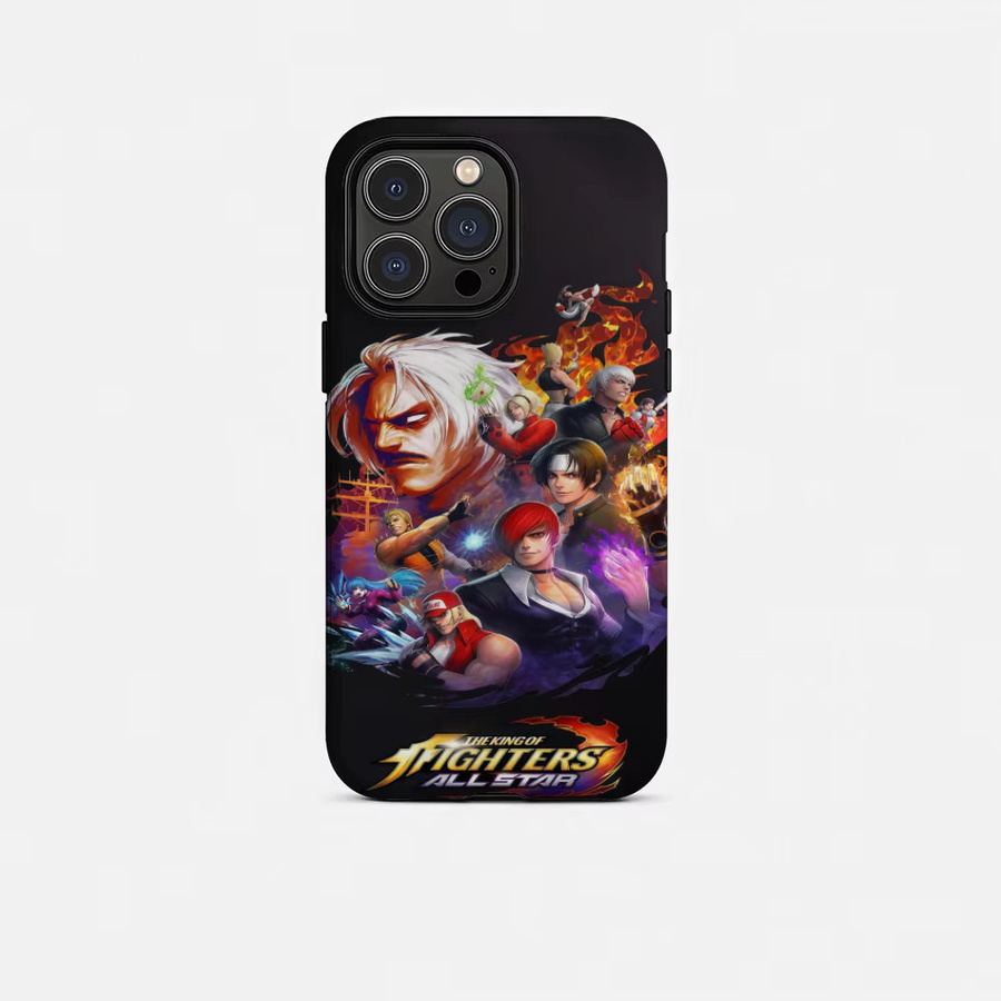 K-King Of F-Fighters Handyhülle für iPhone 17 16 15 14 13 12 Pro Max Plus, glänzende HD-Doppelschicht-Flüssigkeitshartschale in Weiß - Bild 5
