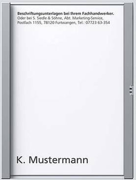 Siedle Montagezubehör für Türsprechanlagen in Silber - Bild 1