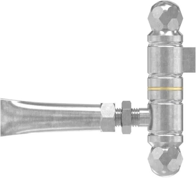 FeNau Zier-Türband aus Edelstahl in Silber, verstellbar und gebürstet, B/H: 180 x 180 mm - Bild 1