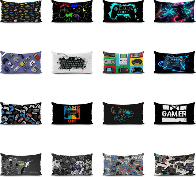 VIKAMA Cyber Game Style Kissenbezug für Gaming-Stühle zur Lendenwirbelstütze - Bild 1