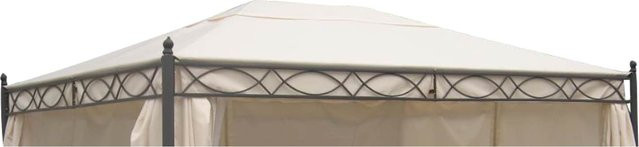 DEGAMO Dachplane für Pavillon Rivoli aus Polyester in Ecru, B/T: 3 x 4 m - Bild 1