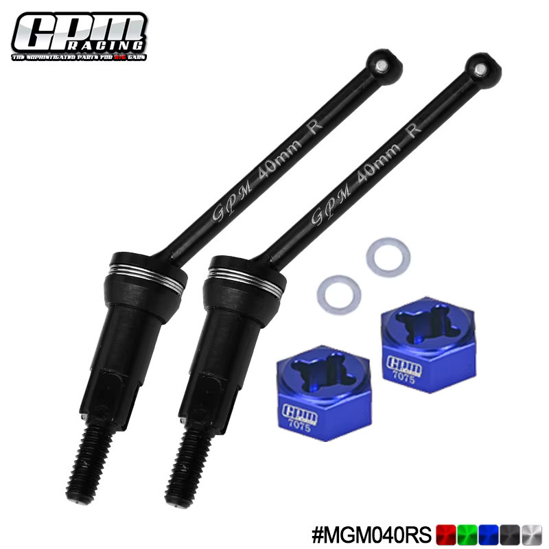 GPM CS Hintere CVD-Antriebswelle 40 mm und 7075-Legierungsrad Sechskant, Zubehör, 1:16, Metall - Bild 2