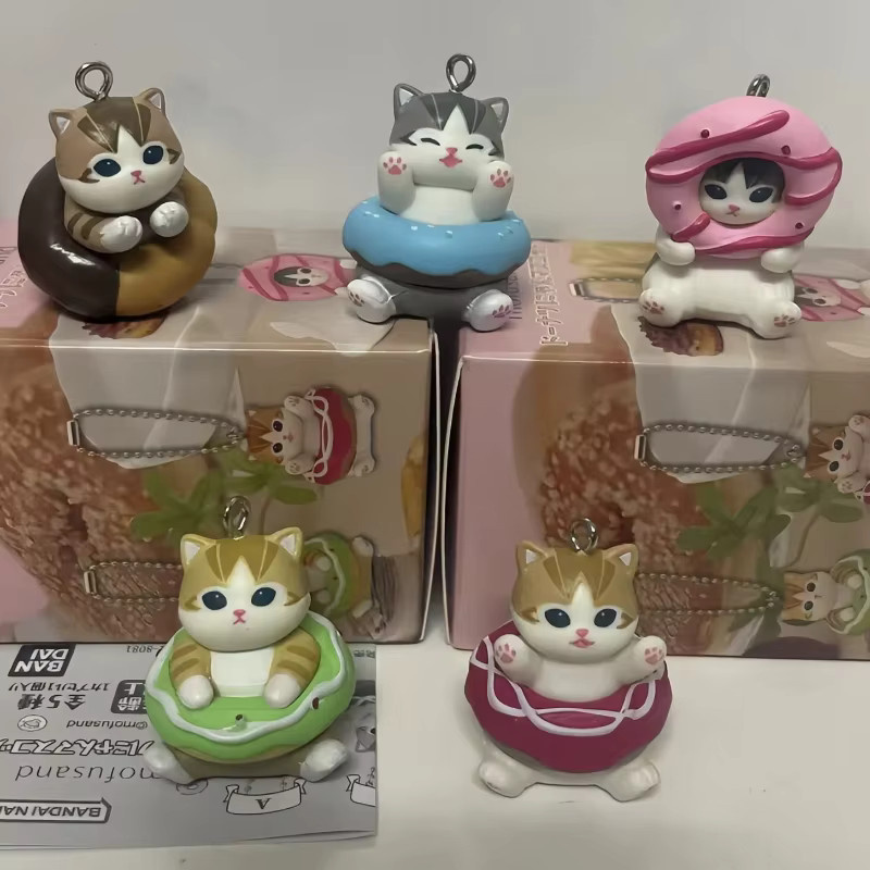 Mofusand Donut-förmiger Anhänger Blind Box, Actionfigur, Einzelfigur - Bild 1