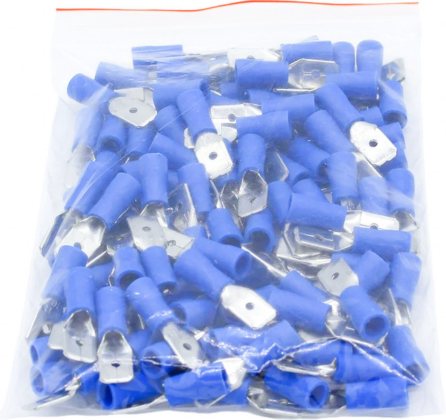 JORPETS 200 Stück MDD2-250 Plug-in-Stecker vorisolierte Anschlüsse umweltfreundlich - Bild 1