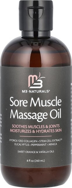 M3 Naturals Muscle Pain Massage Oil, 240 ml, Unisex - Bild 1