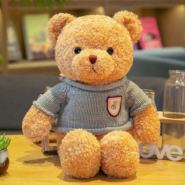 Joyful toys Teddybär Puppe, Plüsch / Textil, Braun, 30cm - Bild 1
