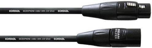 Cordial CIM 2,5 FM XLR Verbindungskabel Schwarz, Länge: 2,50 m, 1x XLR-Buchse zu 1x XLR-Stecker - Bild 1