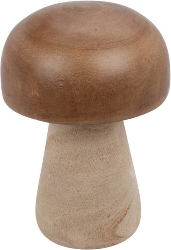 HOME STYLING Holzfigur Pilz in Braun und Mehrfarbig, Höhe: 20 cm - Bild 1