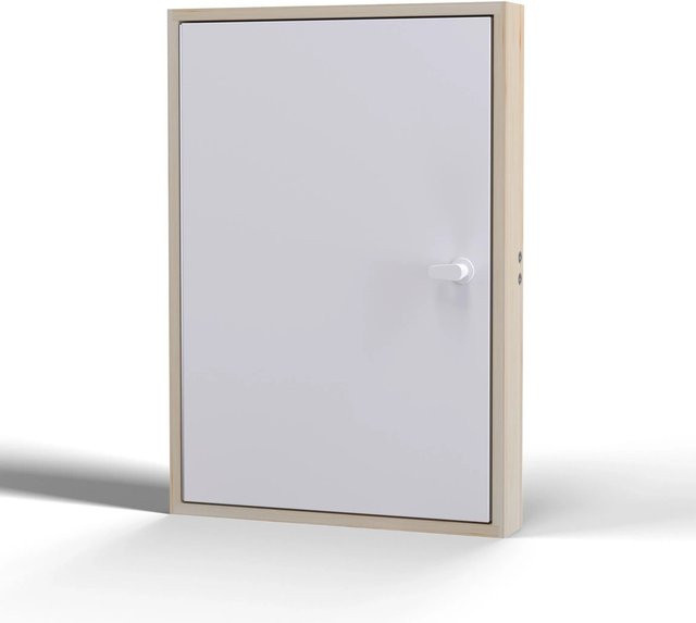 Dolle Kniestocktür mit Wärmedämmung in Weiß, modern und reversibel, B/H/T: 56 x 80 x 11,5 cm - Bild 1