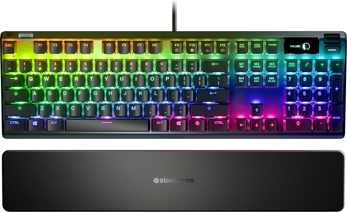 SteelSeries APEX 7 Mechanische Gaming-Tastatur, Kabelgebunden, USB, RGB-LED, QWERTY, Schwarz - Bild 1