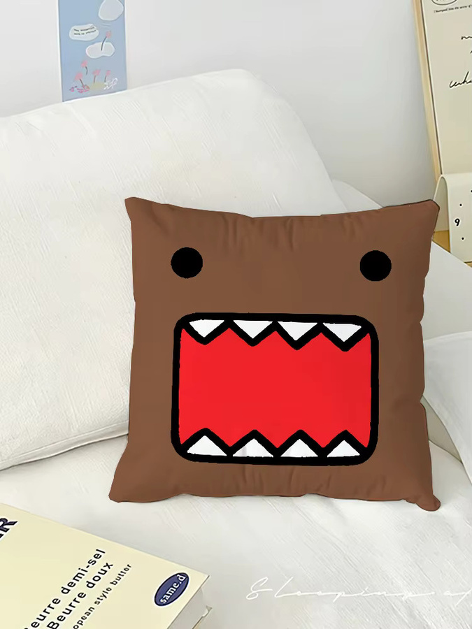 Sanrio D-Domo Kun Kissenbezug in Rosa und Braun für Sofa und Wohnzimmer - Bild 6