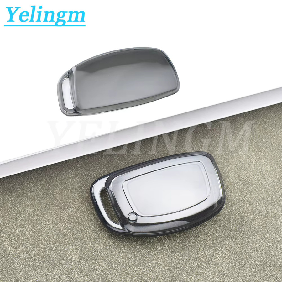 Transparente Autoschlüsselhülle von YELINGM für Hyundai Ix35 I40 I20 I10 Tucson Elantra Creta Sonata Ioniq Accent Creata Smart Remote Fobs Cover Case - Bild 3