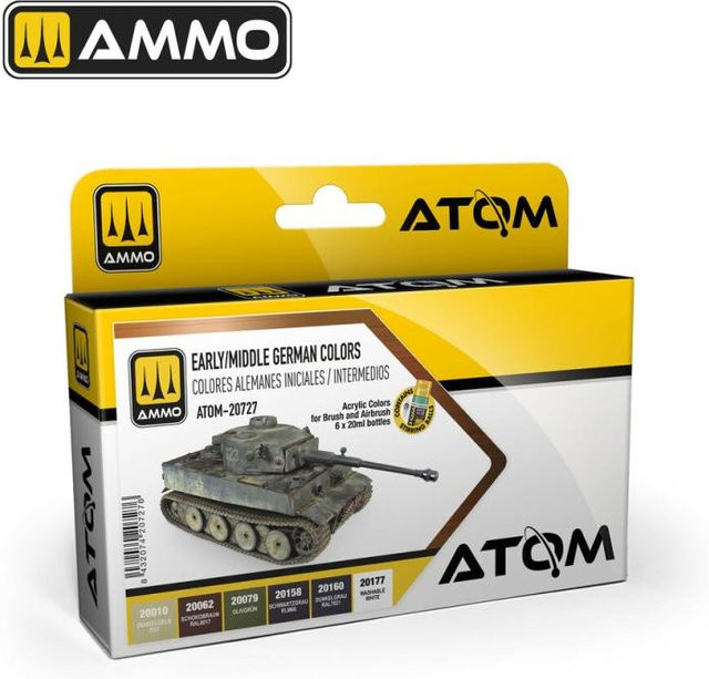 AMMO by MIG Jimenez ATOM - Early / Middle German Colors, Bunt / Mehrfarbig - Bild 1
