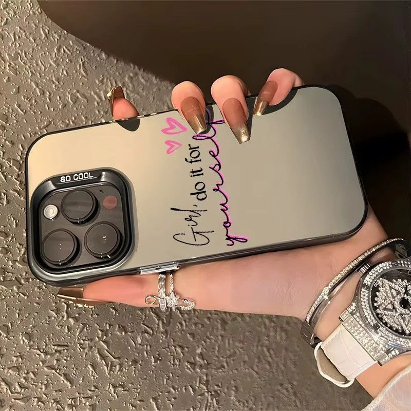 Rosa galvanisierte TPU-Handyhülle mit kleinem Herzmuster für iPhone 11 bis iPhone 17 Pro Max sowie verschiedene Modelle wie Mini, Plus, Pro und SE - Bild 1
