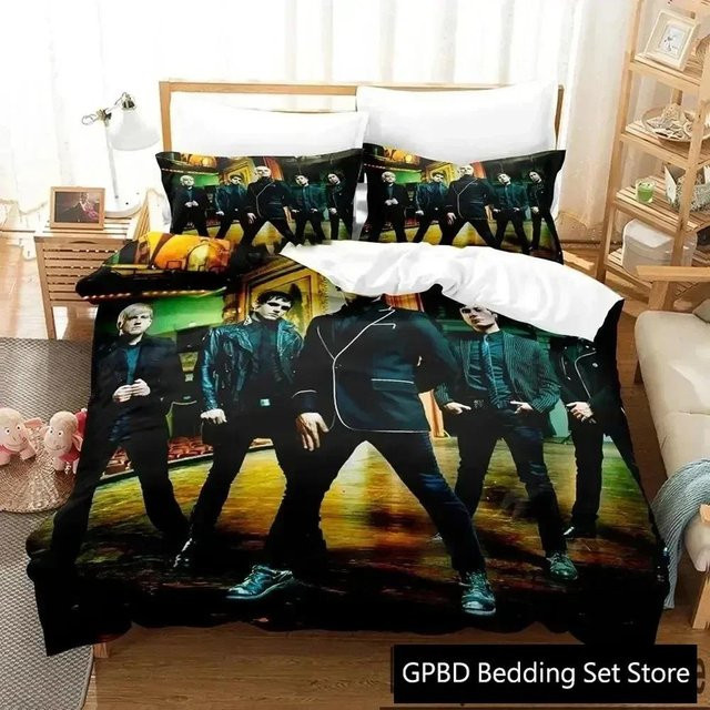 My Chemical Romance Bettwäscheset Lodestar mit Bettbezug und Kissenbezug, Schwarz, B/H: 135 x 200 cm - Bild 1