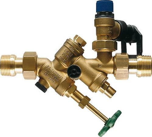 Stiebel Eltron Sicherheitsgruppe ZH 1 mit Rückschlagventil in Messing Gold und 3/4 Zoll Anschluss - Bild 1