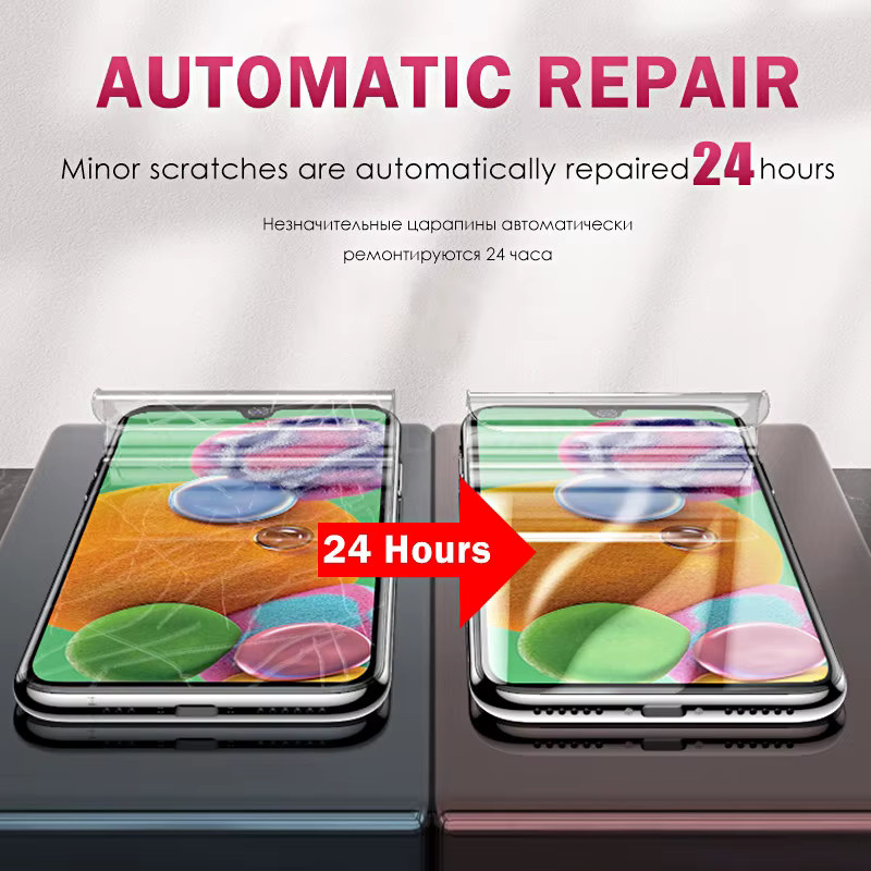 3er-Pack Hydrogel Displayschutzfolie für Samsung Galaxy A50 A51 A52 A53 A70 A71 A72 A73 A12 A21S A52S A33 A54 A20 A40 in Transparent - Bild 3